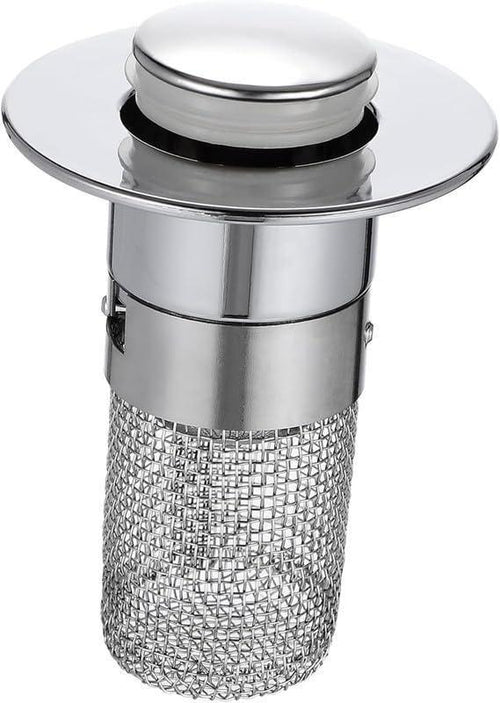 Sink Hair Filter, Removable Stainless Steel Drain Stopper Plug
