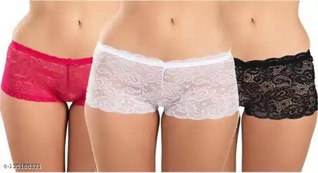 Net Briefs for Women (Multicolor, XXS) (Set of 3)